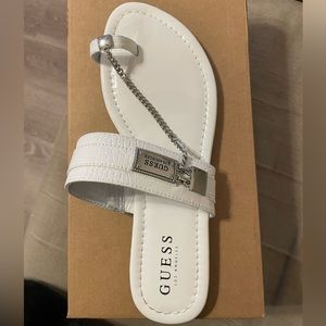 Guess - Landen White Sandals Size 9